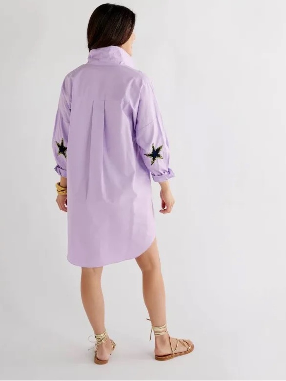 Caryn Lawn NWOT PREPPY STAR DRESS LAVENDER Retails for $182.00